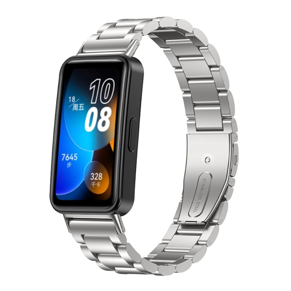 Cinturino in metallo Huawei Band 8 d'argento