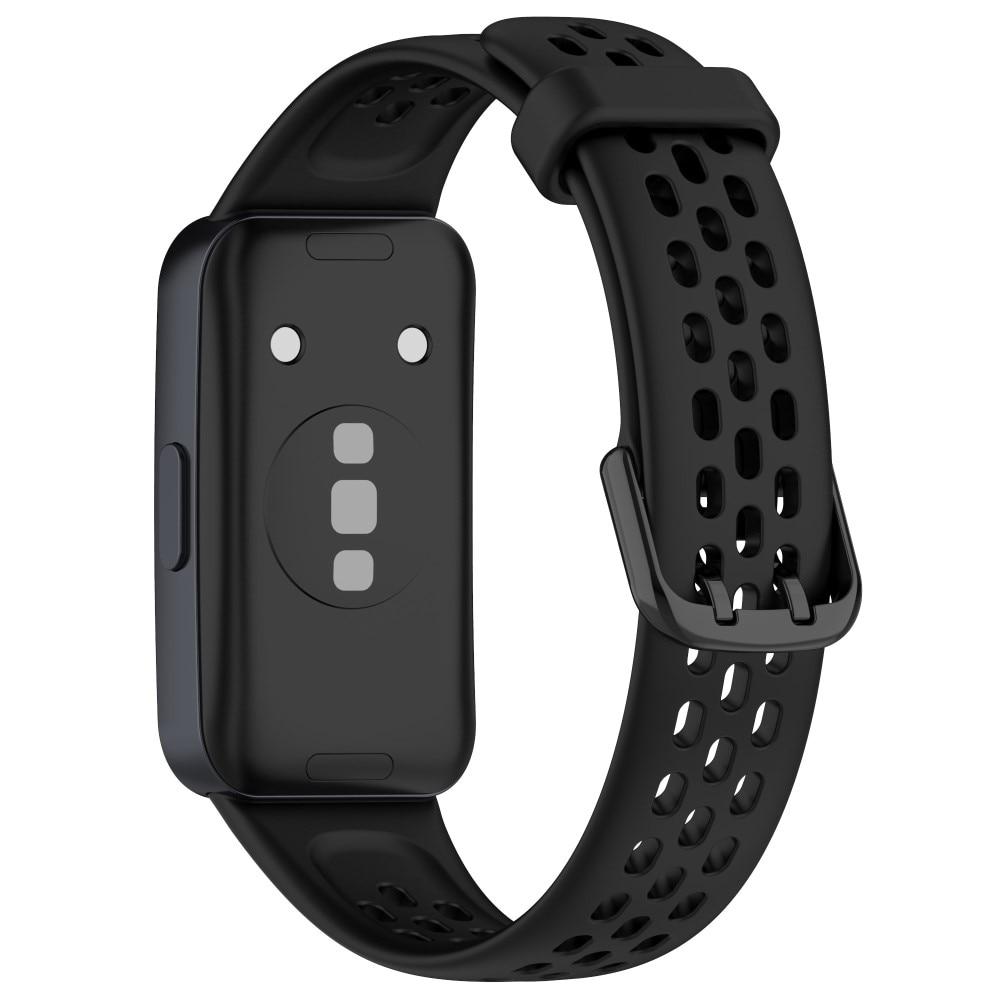 Cinturino Sport in Silicone Huawei Band 8 nero