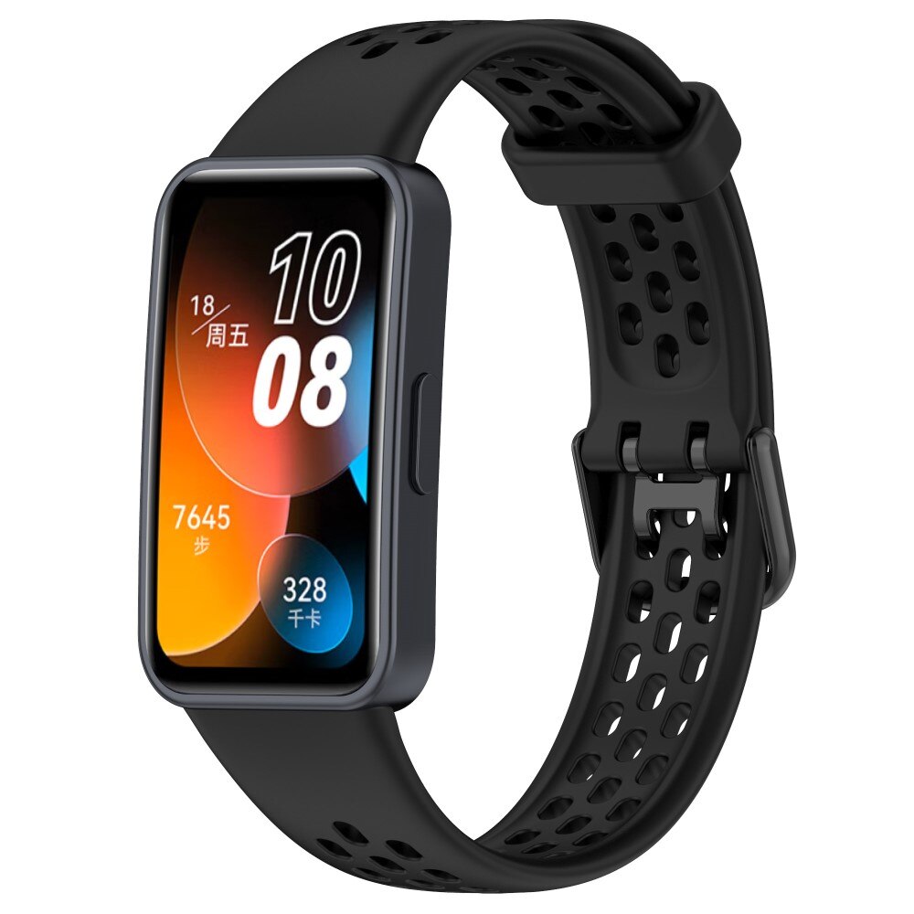 Cinturino Sport in Silicone Huawei Band 8 nero