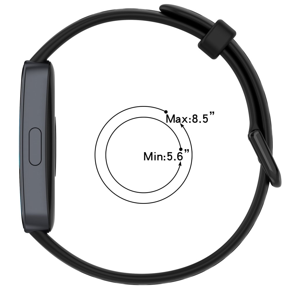 Cinturino Sport in Silicone Huawei Band 8 nero