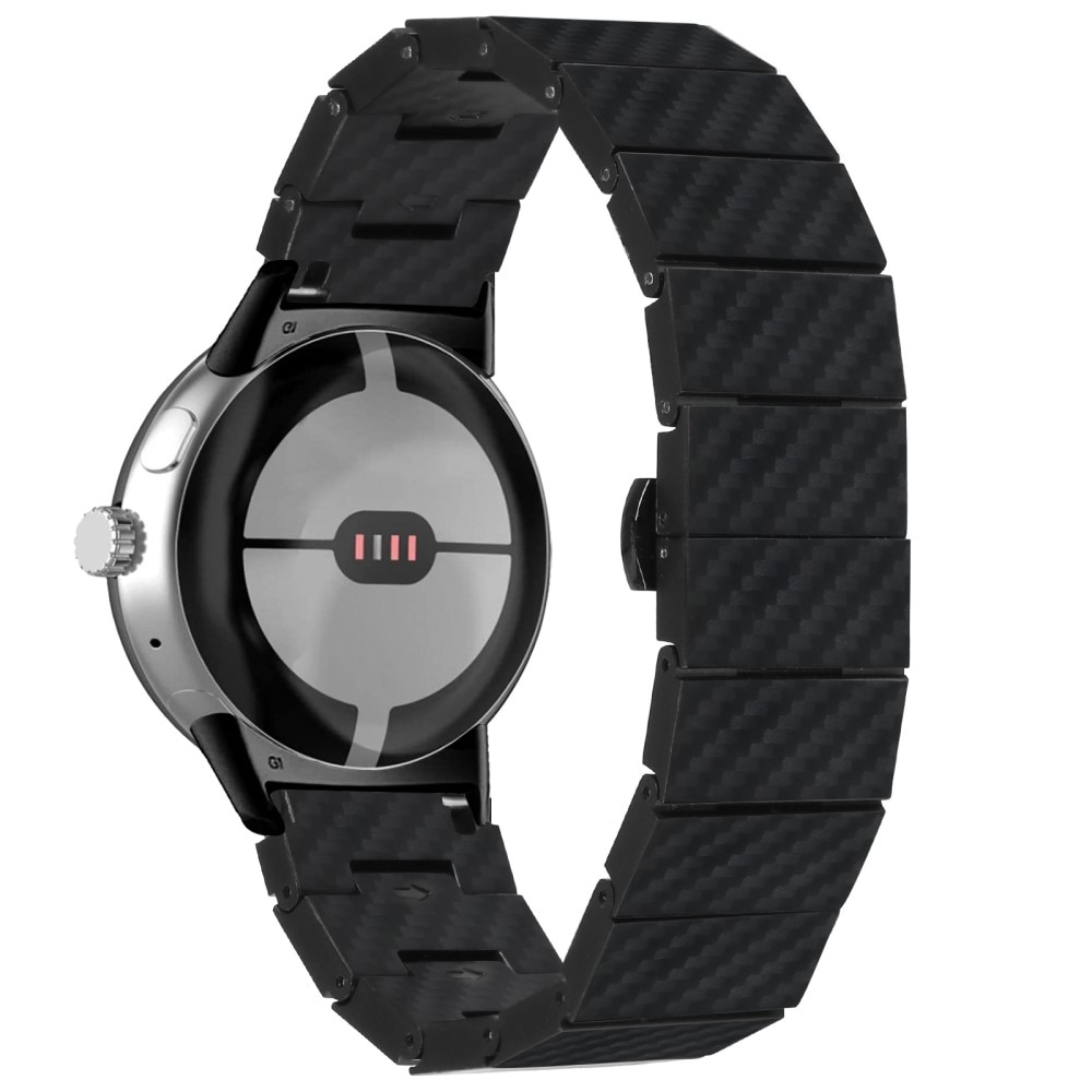 Bracciale a maglie Fibra di carbonio Google Pixel Watch nero