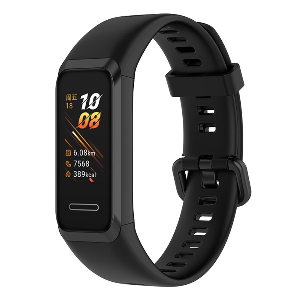 Cinturino in silicone per Huawei Band 4, nero