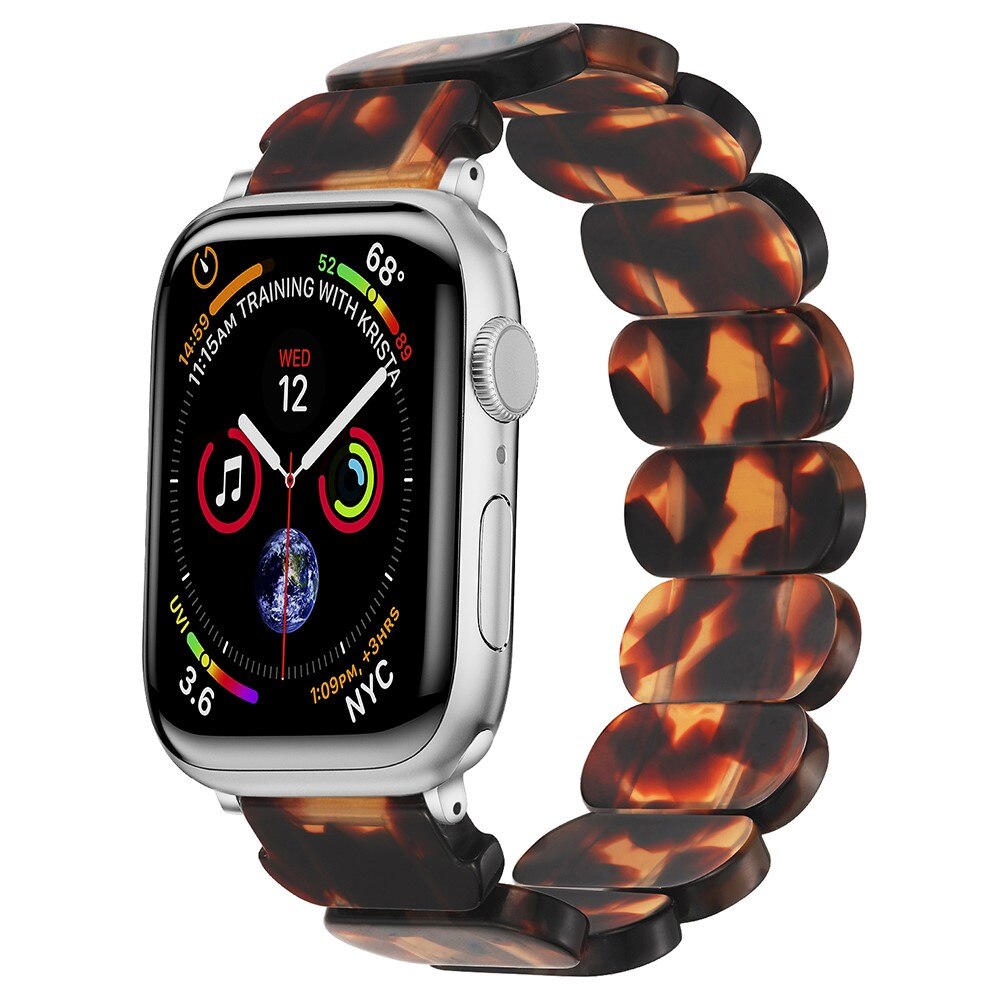 Cinturino in resina elastica Apple Watch 45mm Series 8, marrone