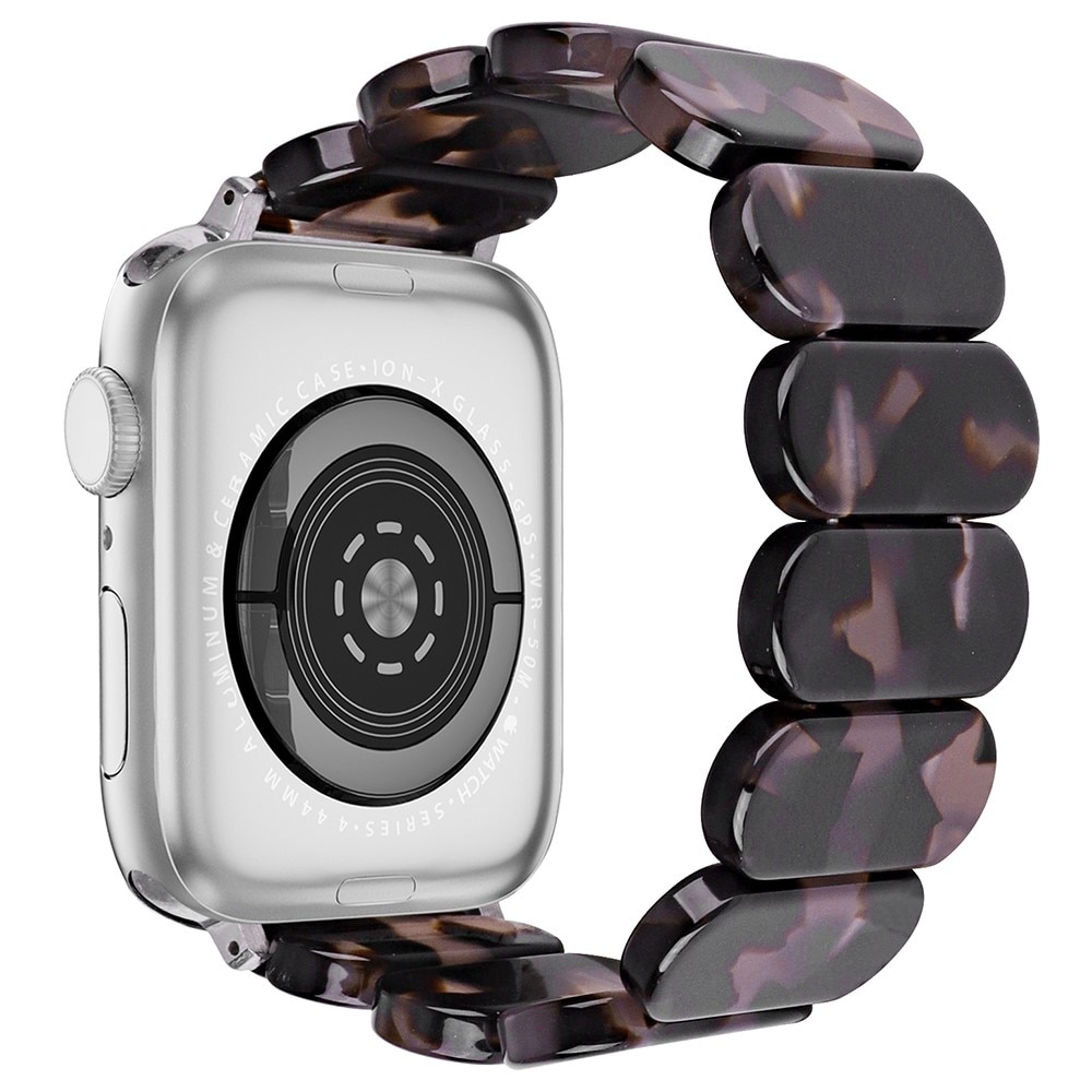 Cinturino in resina elastica Apple Watch 44mm, nero/grigio