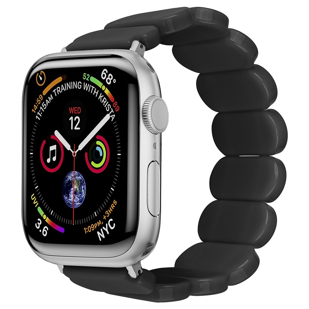 Cinturino in resina elastica Apple Watch 45mm Series 8, nero