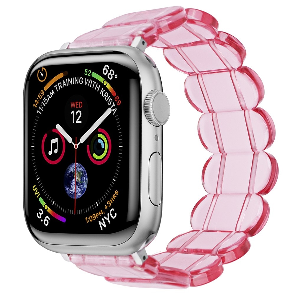 Cinturino in resina elastica Apple Watch 45mm Series 7, rosa