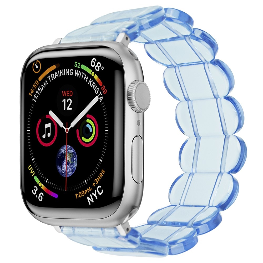 Cinturino in resina elastica Apple Watch 42mm, blu