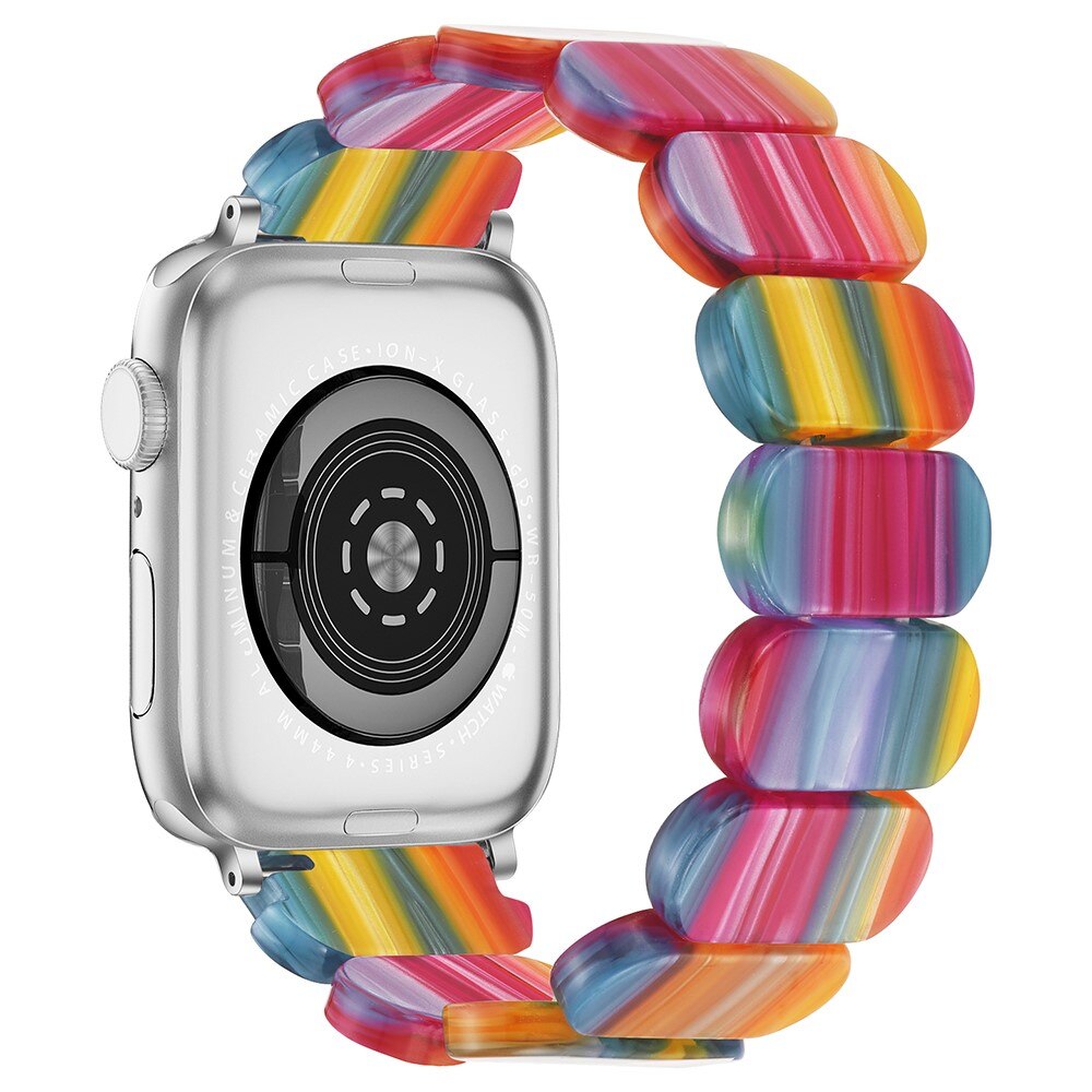 Cinturino in resina elastica Apple Watch 45mm Series 9, Arcobaleno