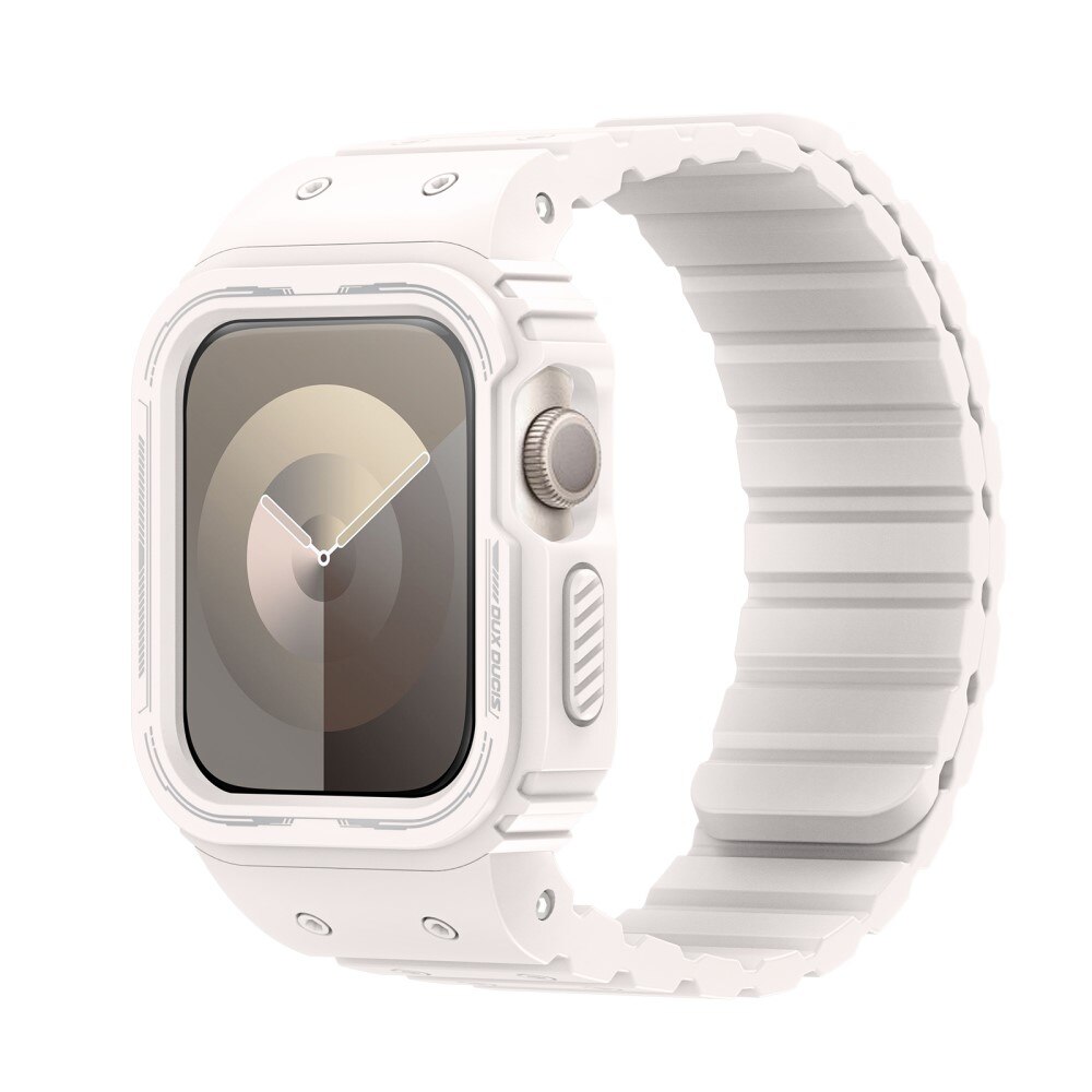 OA Series Cinturino in silicone con cover Apple Watch 41mm Series 9 bianco