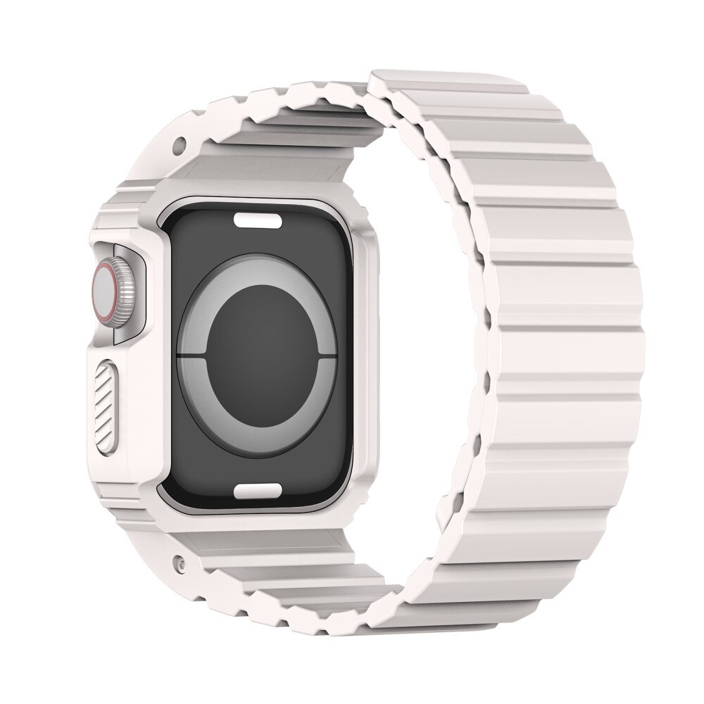 OA Series Cinturino in silicone con cover Apple Watch 41mm Series 8 bianco