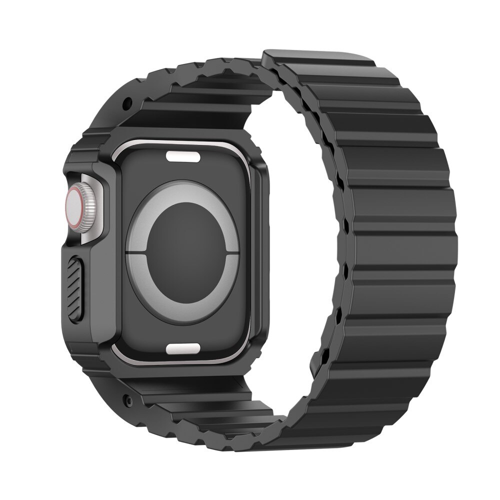 OA Series Cinturino in silicone con cover Apple Watch 41mm Series 7 nero