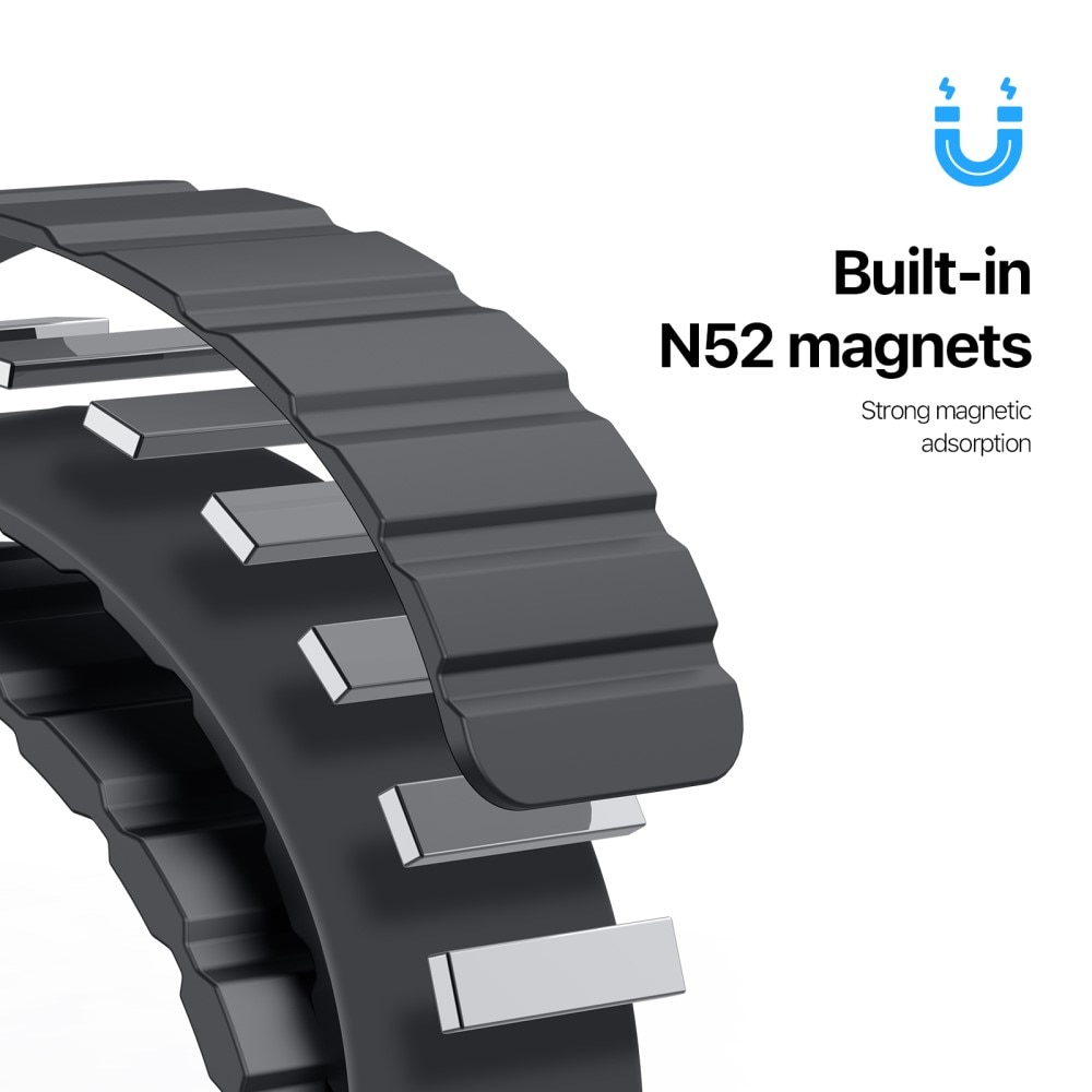 OA Series Cinturino in silicone con cover Apple Watch 41mm Series 7 nero