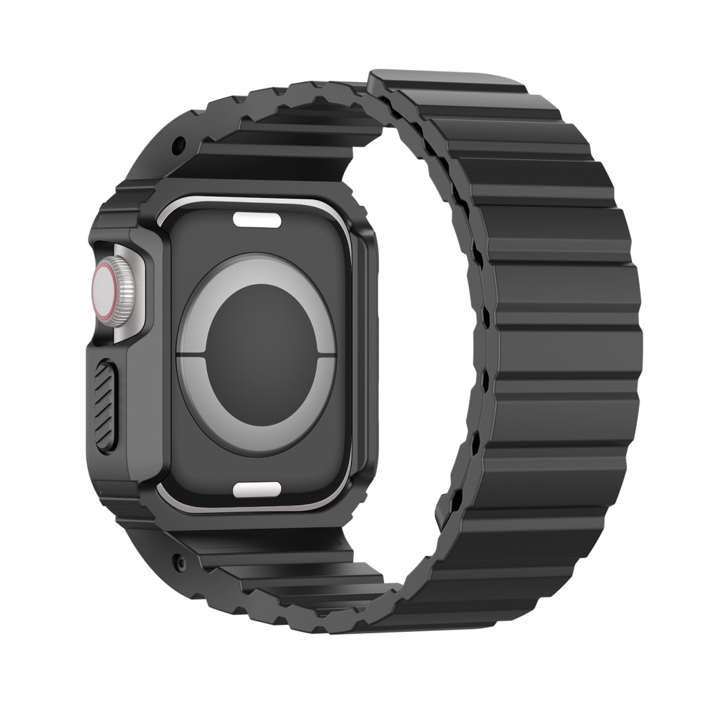 OA Series Cinturino in silicone con cover Apple Watch 45mm Series 9 nero