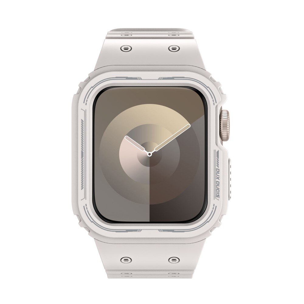 OA Series Cinturino in silicone con cover Apple Watch 45mm Series 9 bianco