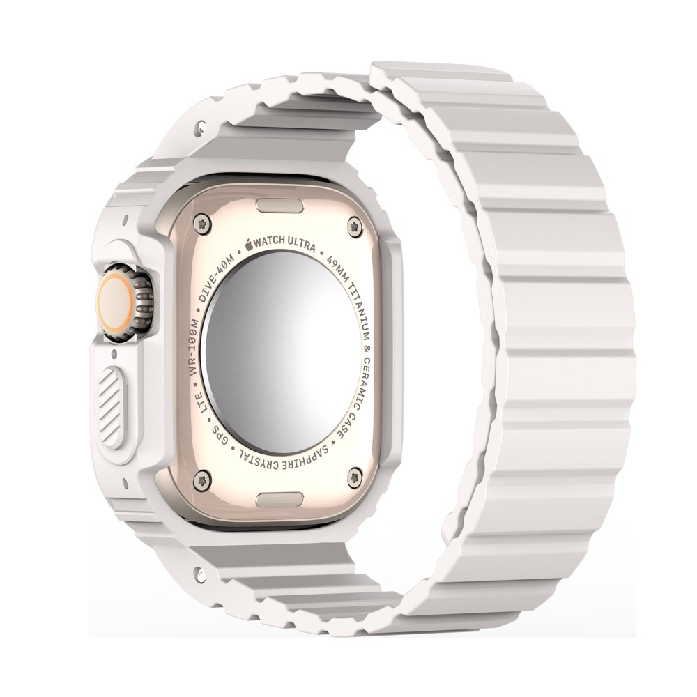 OA Series Cinturino in silicone con cover Apple Watch Ultra 2 49mm bianco