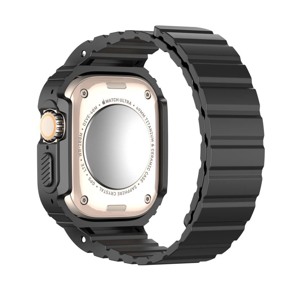 OA Series Cinturino in silicone con cover Apple Watch Ultra 2 49mm nero