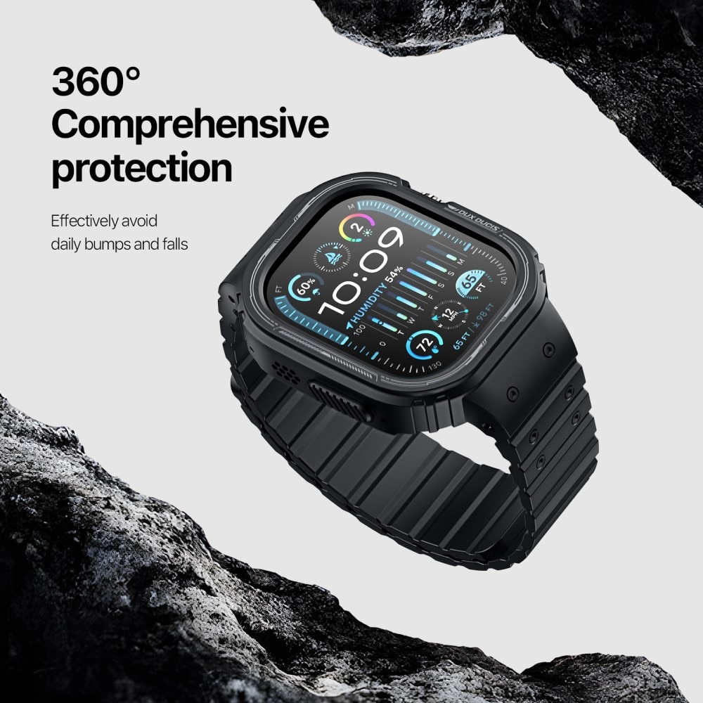 OA Series Cinturino in silicone con cover Apple Watch Ultra 2 49mm nero