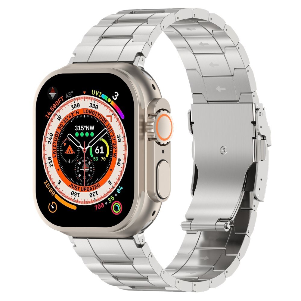 Elevate Cinturino in titanio Apple Watch 41mm Series 8, d'argento