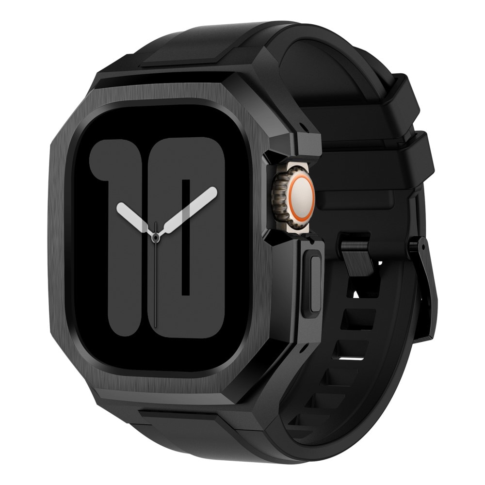 Cinturino con cover in acciaio inossidabile Apple Watch Ultra 49mm nero