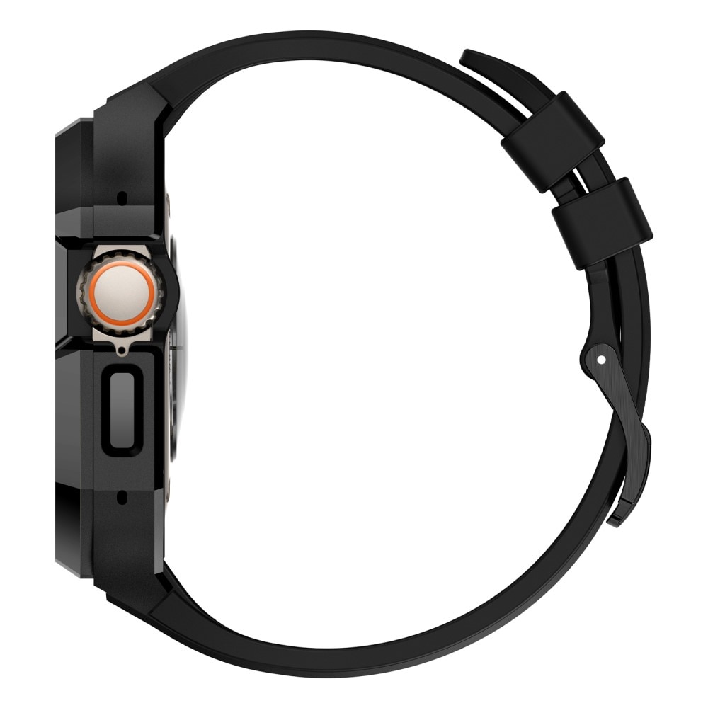 Cinturino con cover in acciaio inossidabile Apple Watch Ultra 49mm nero