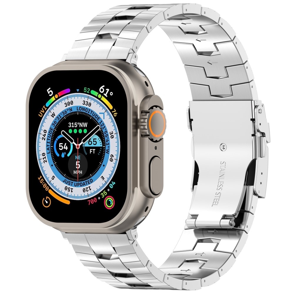 Race Cinturino in titanio Apple Watch 45mm Series 7, d'argento