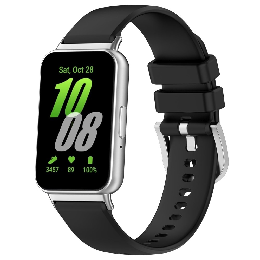 Cinturino in silicone per Samsung Galaxy Fit 3, nero