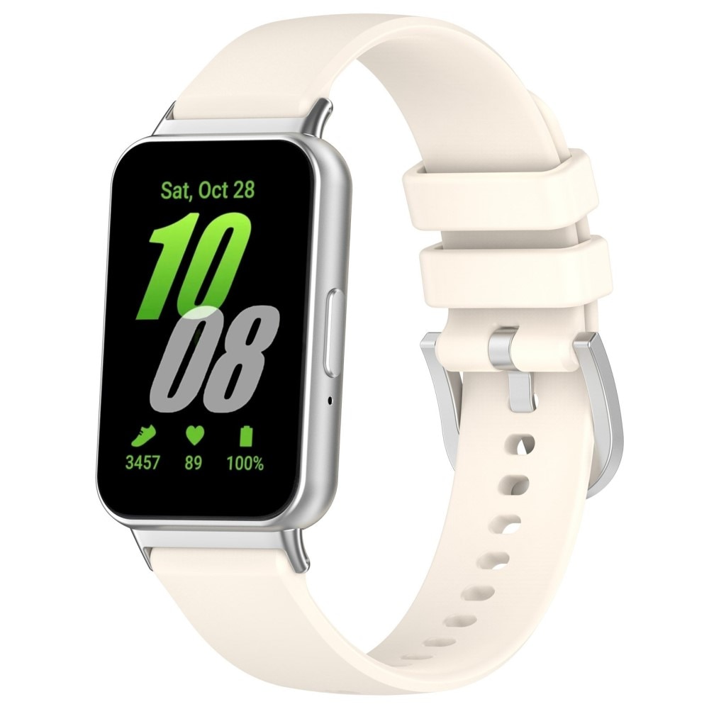 Cinturino in silicone per Samsung Galaxy Fit 3, beige