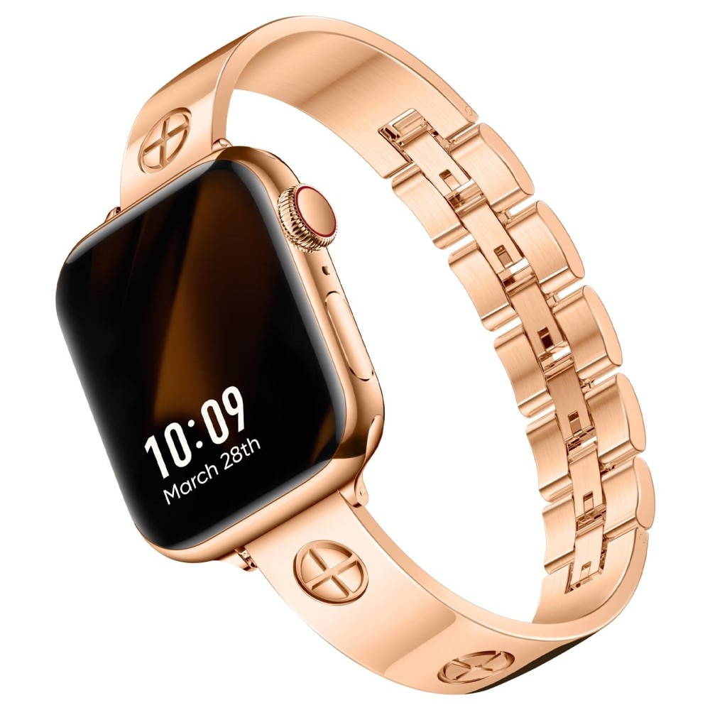 Cinturino Bangle Cross Apple Watch 41mm Series 7, oro rosa