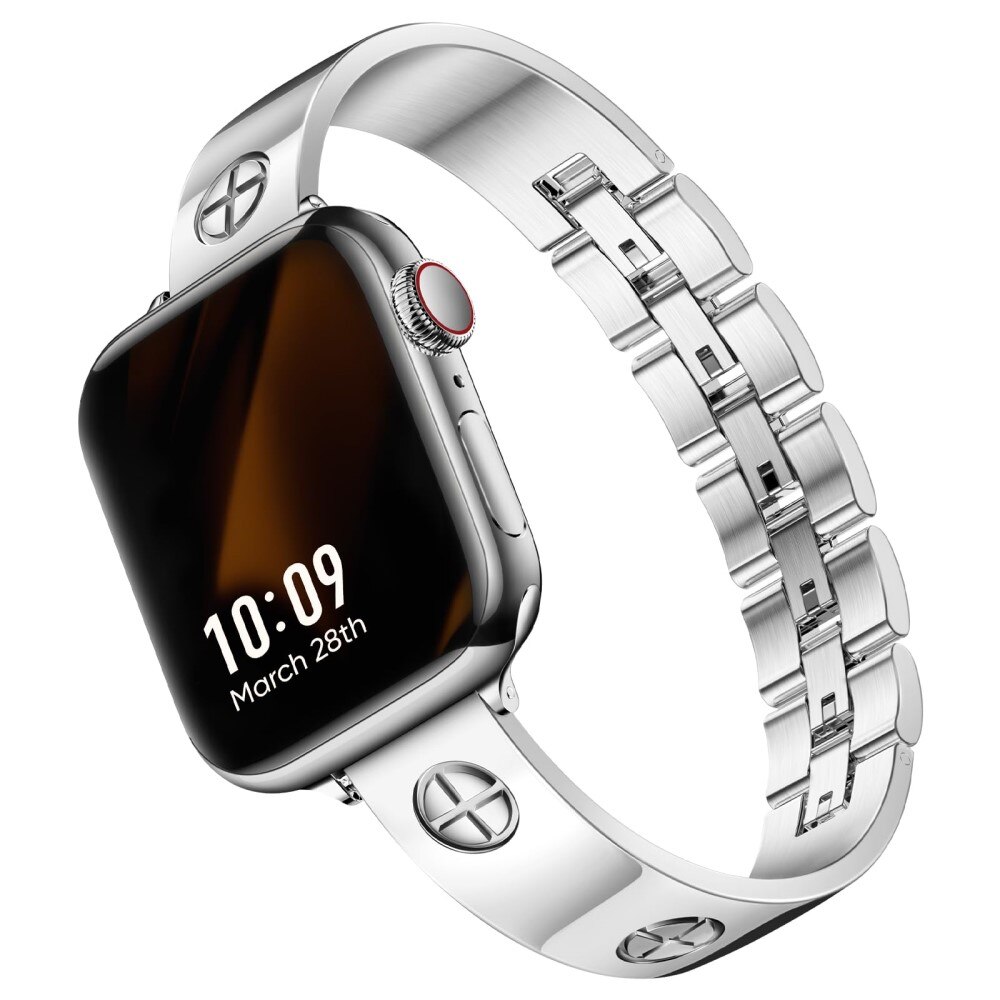 Cinturino Bangle Cross Apple Watch SE 40mm, d'argento