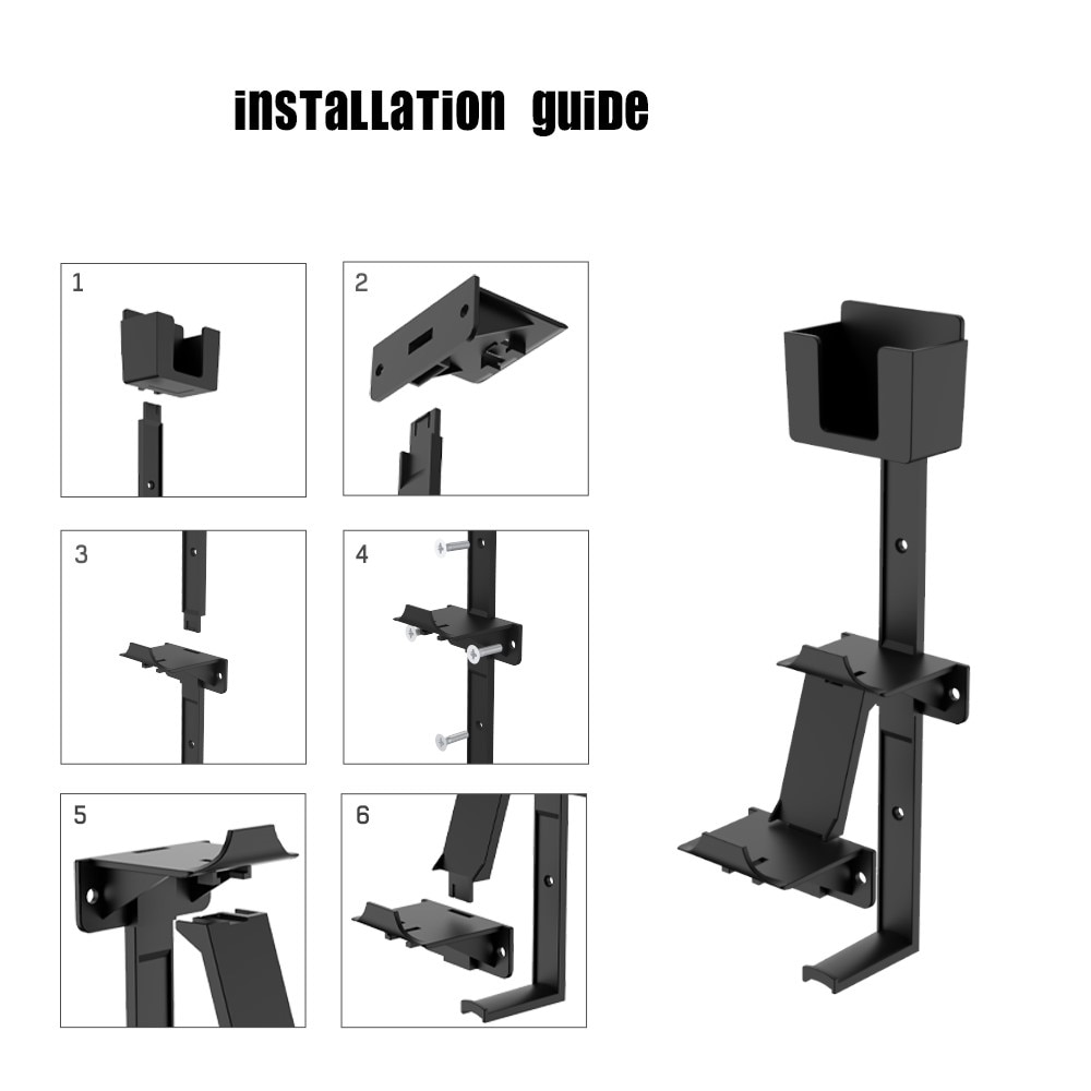 Supporto a parete Universale per accessori di console da gioco nero