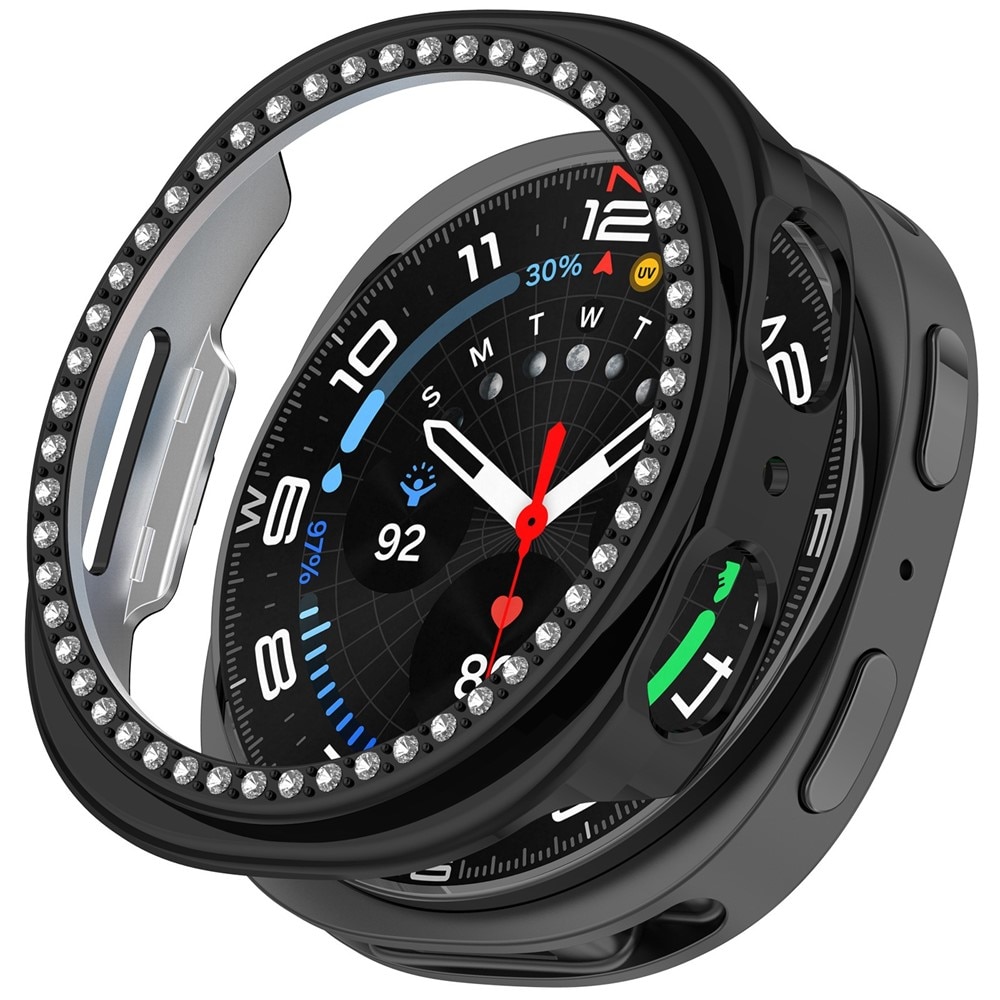Cover Rhinestone Samsung Galaxy Watch 8 44mm Nero