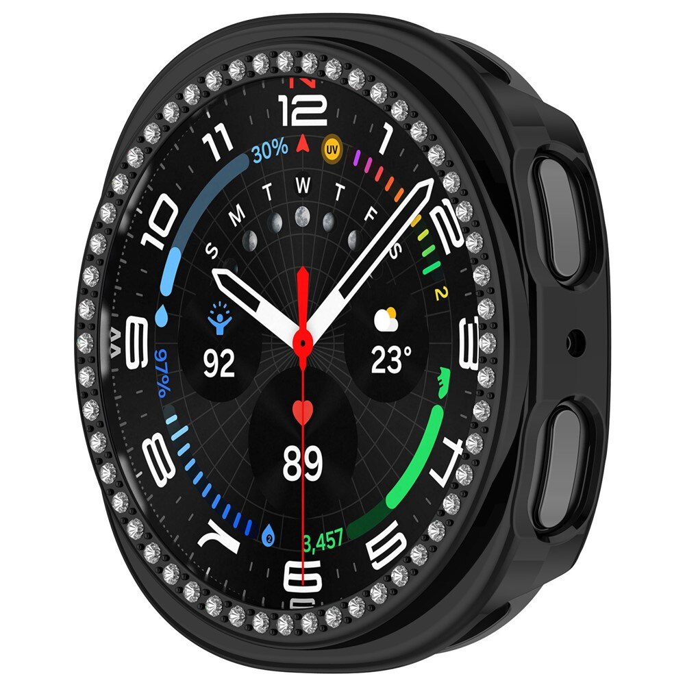 Cover Rhinestone Samsung Galaxy Watch 8 44mm Nero