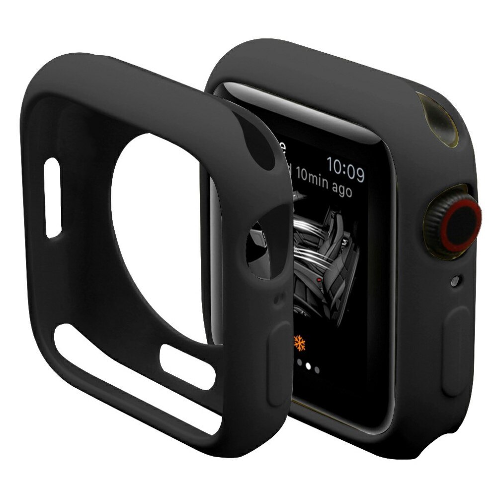 Cover in silicone Apple Watch 41mm Series 7 nero