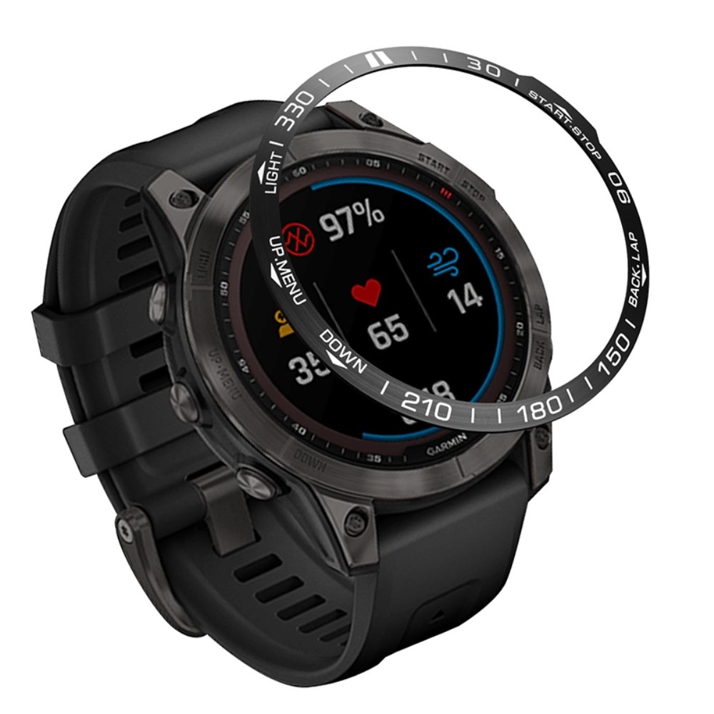 Anello lunetta Garmin Fenix 7 Pro nero