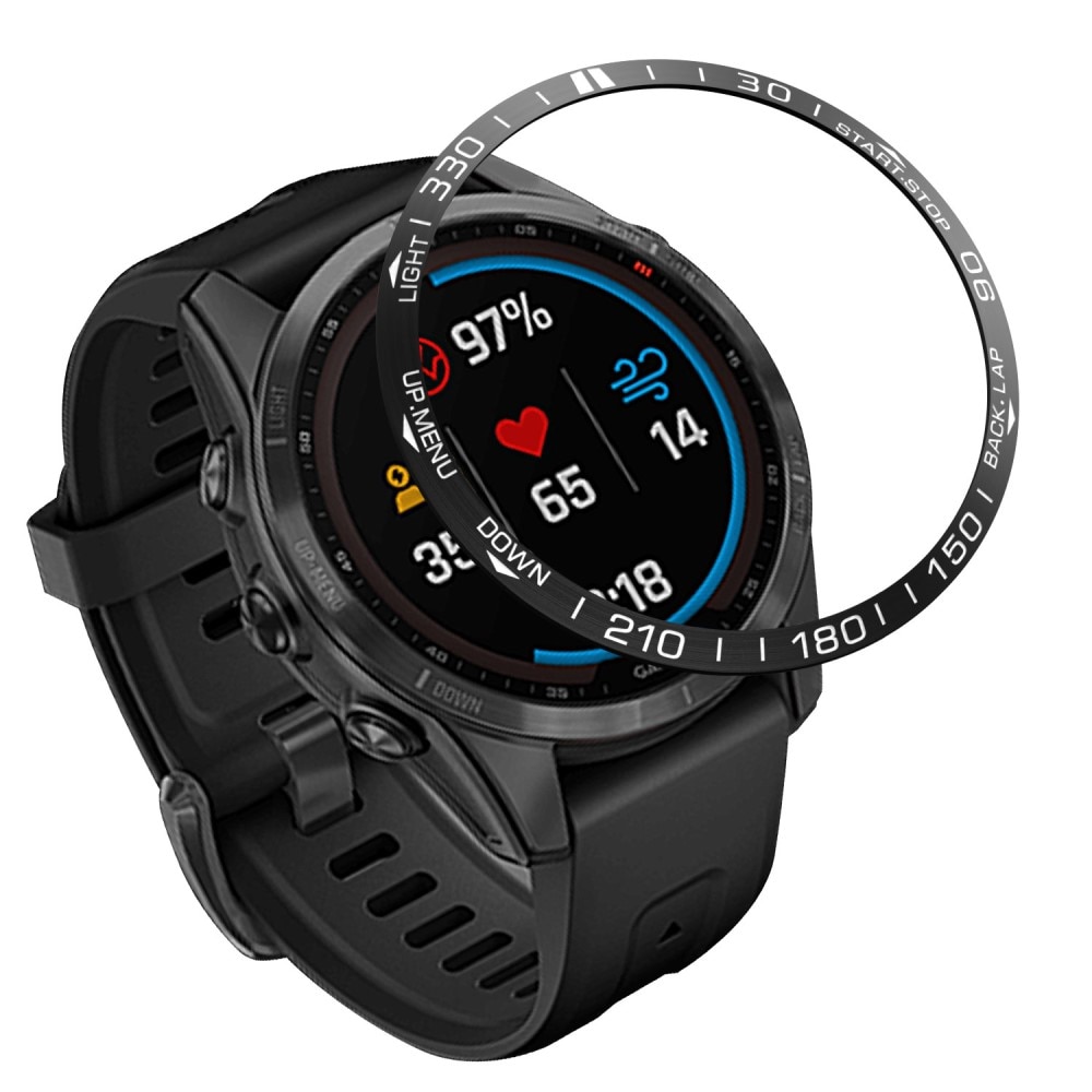 Anello lunetta Garmin Fenix 7S Pro nero