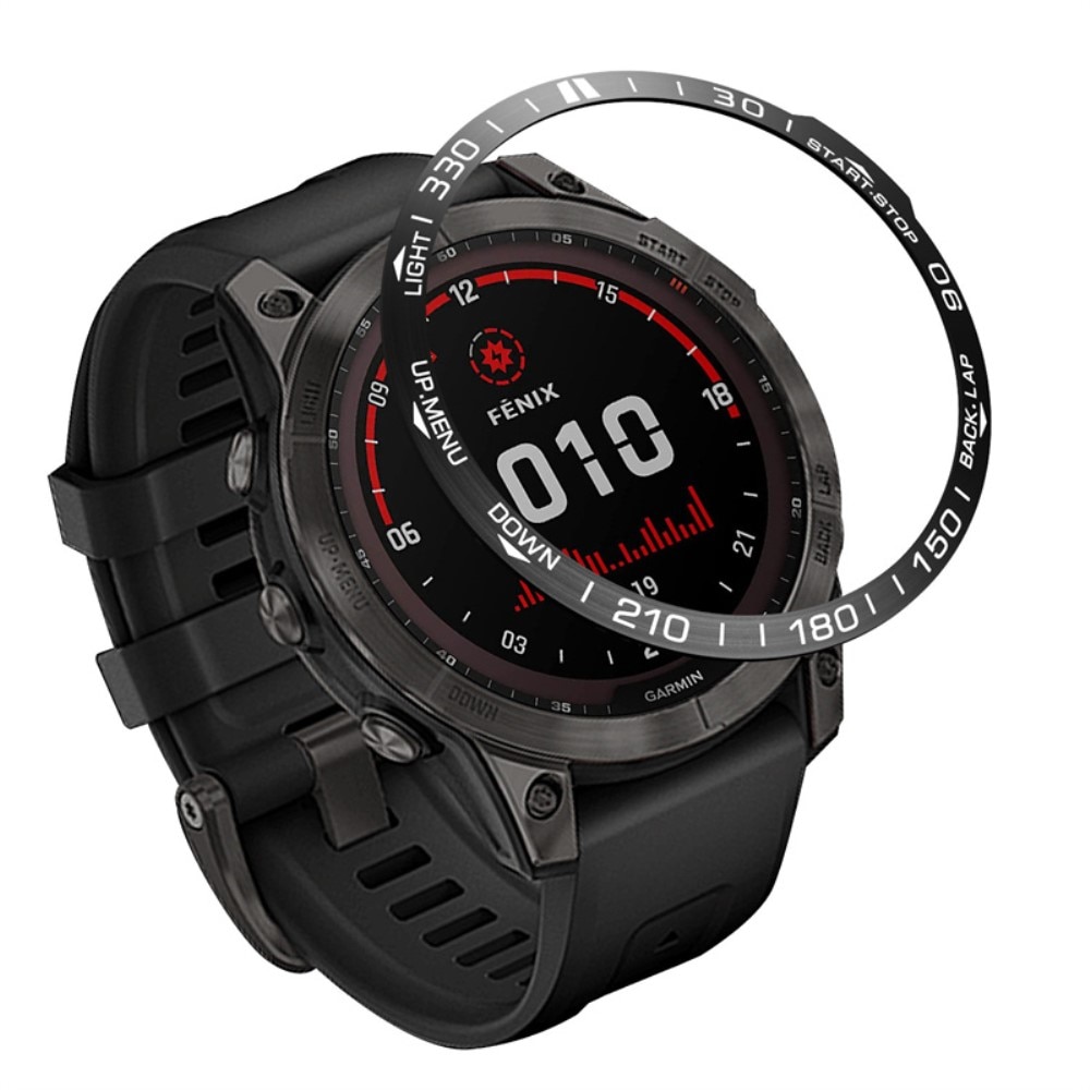 Anello lunetta Garmin Fenix 7X Pro nero