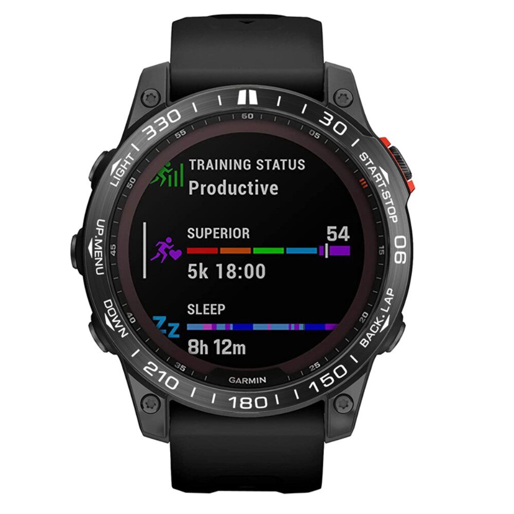 Anello lunetta Garmin Fenix 7X Pro nero