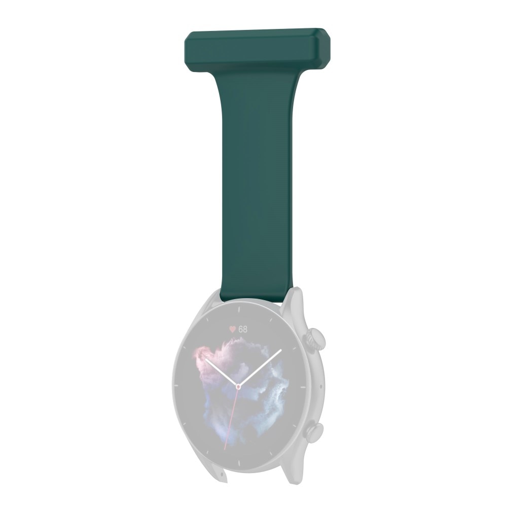 Orologi da infermiere in silicone Universal 22mm verde scuro