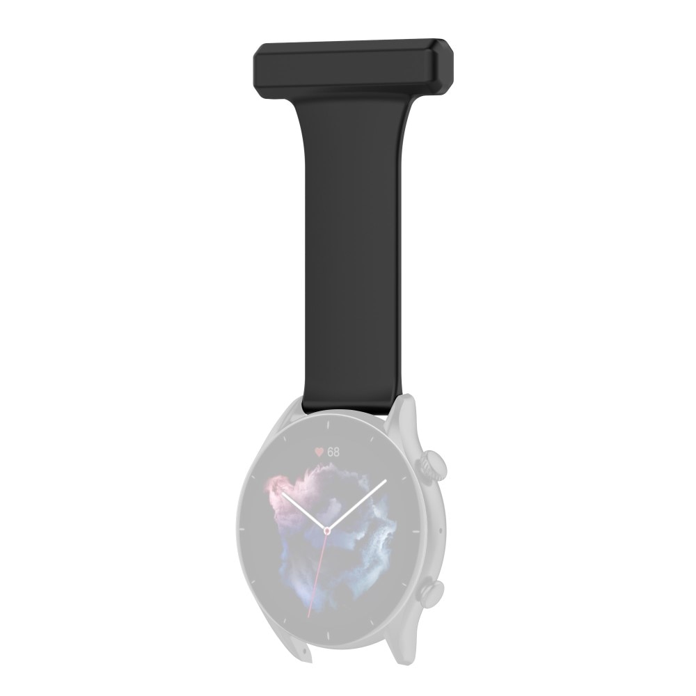 Orologi da infermiere in silicone Samsung Galaxy Watch 46mm/45 mm Nero