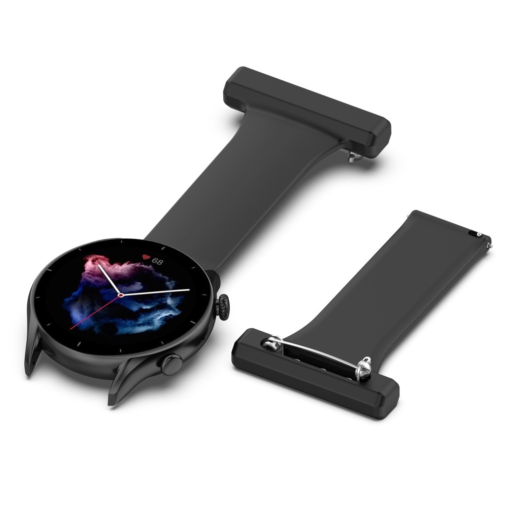 Orologi da infermiere in silicone Universal 22mm nero