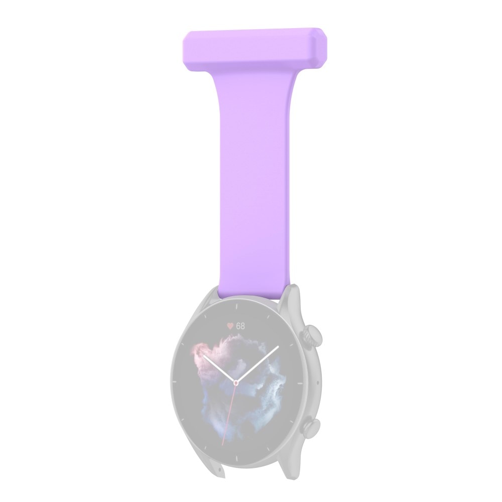Orologi da infermiere in silicone Samsung Galaxy Watch 46mm/45 mm Viola