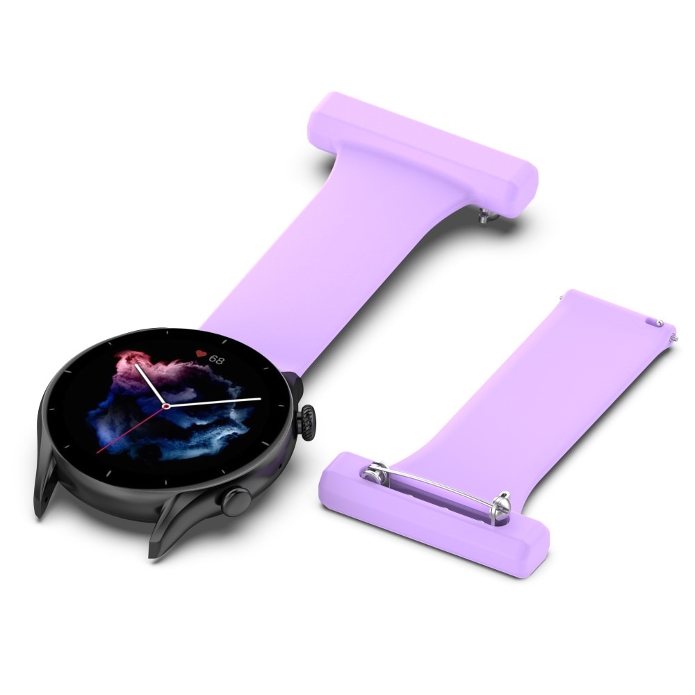 Orologi da infermiere in silicone Samsung Galaxy Watch 46mm/45 mm Viola