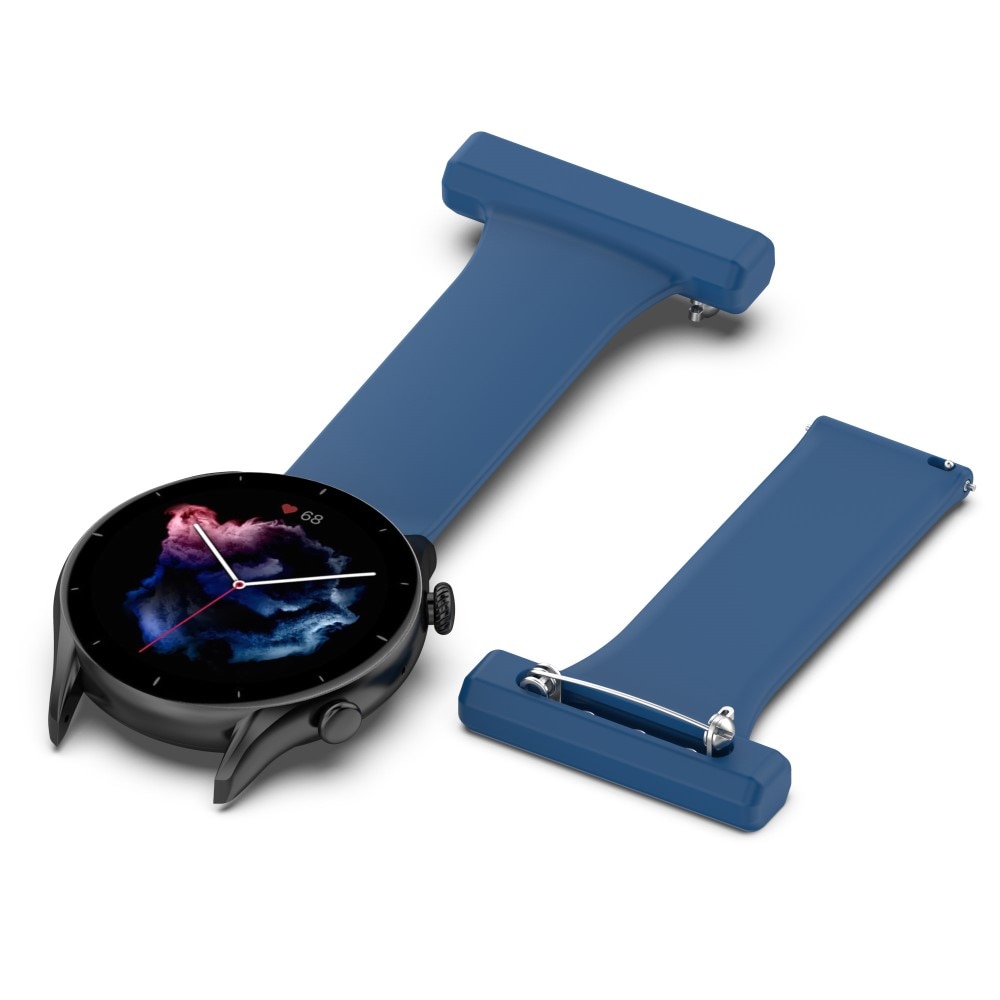 Orologi da infermiere in silicone Universal 22mm blu