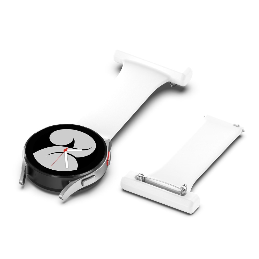 Orologi da infermiere in silicone Samsung Galaxy Watch 4 44mm bianco