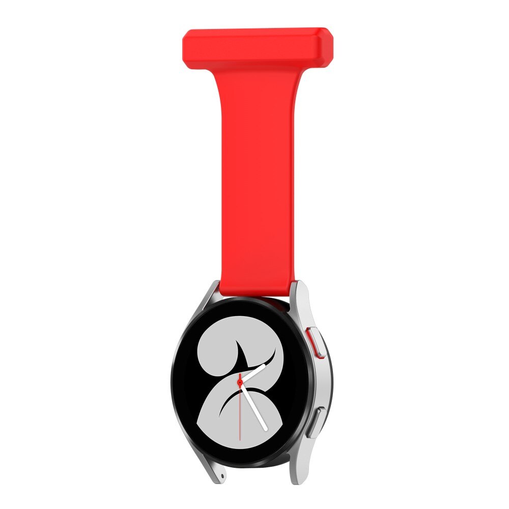 Orologi da infermiere in silicone Samsung Galaxy Watch 4 40/42/44/46 mm Rosso