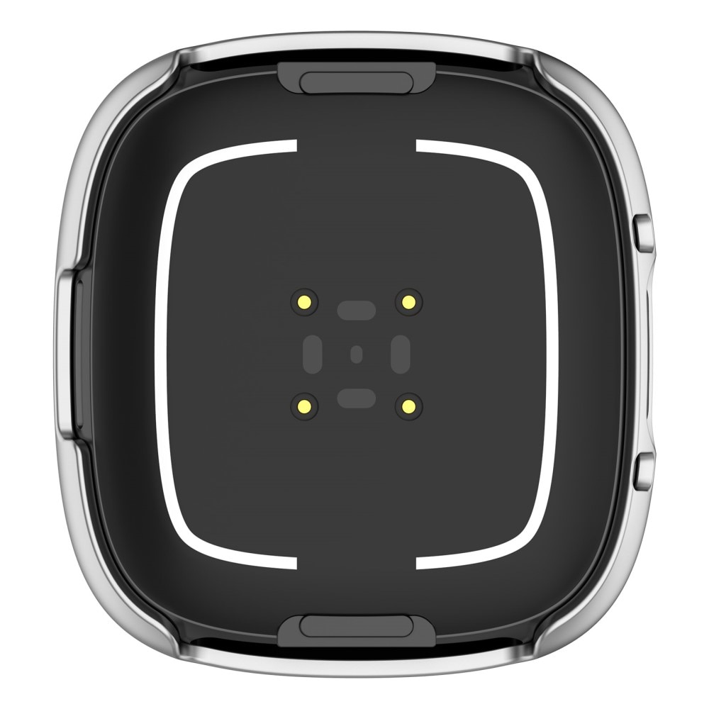 Full Cover Case Fitbit Sense 2 D'argento