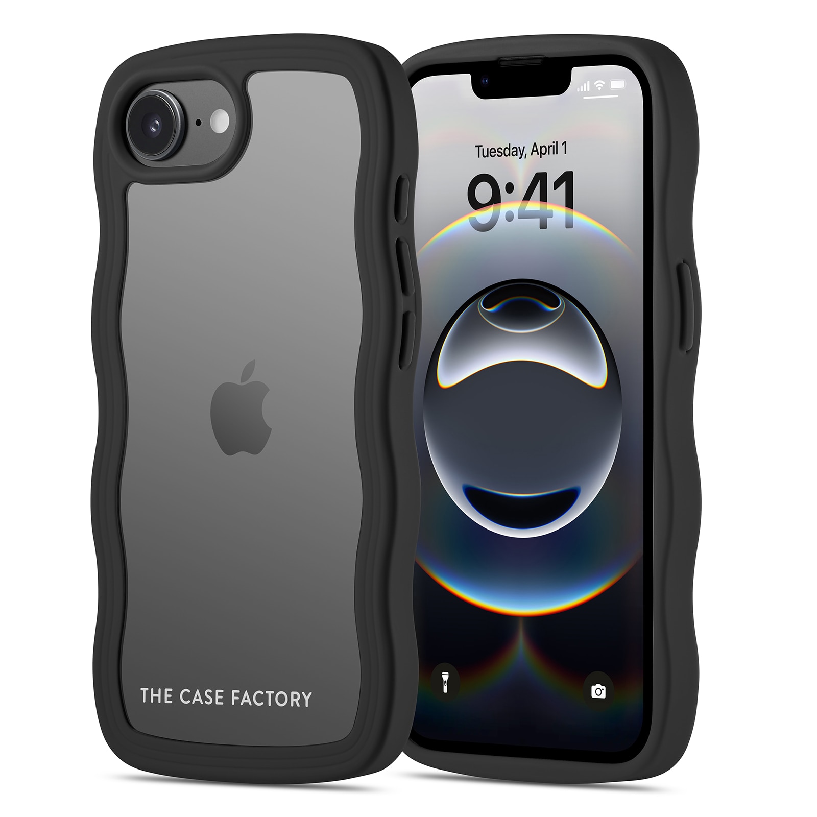 The Wave Case iPhone 16e Nero