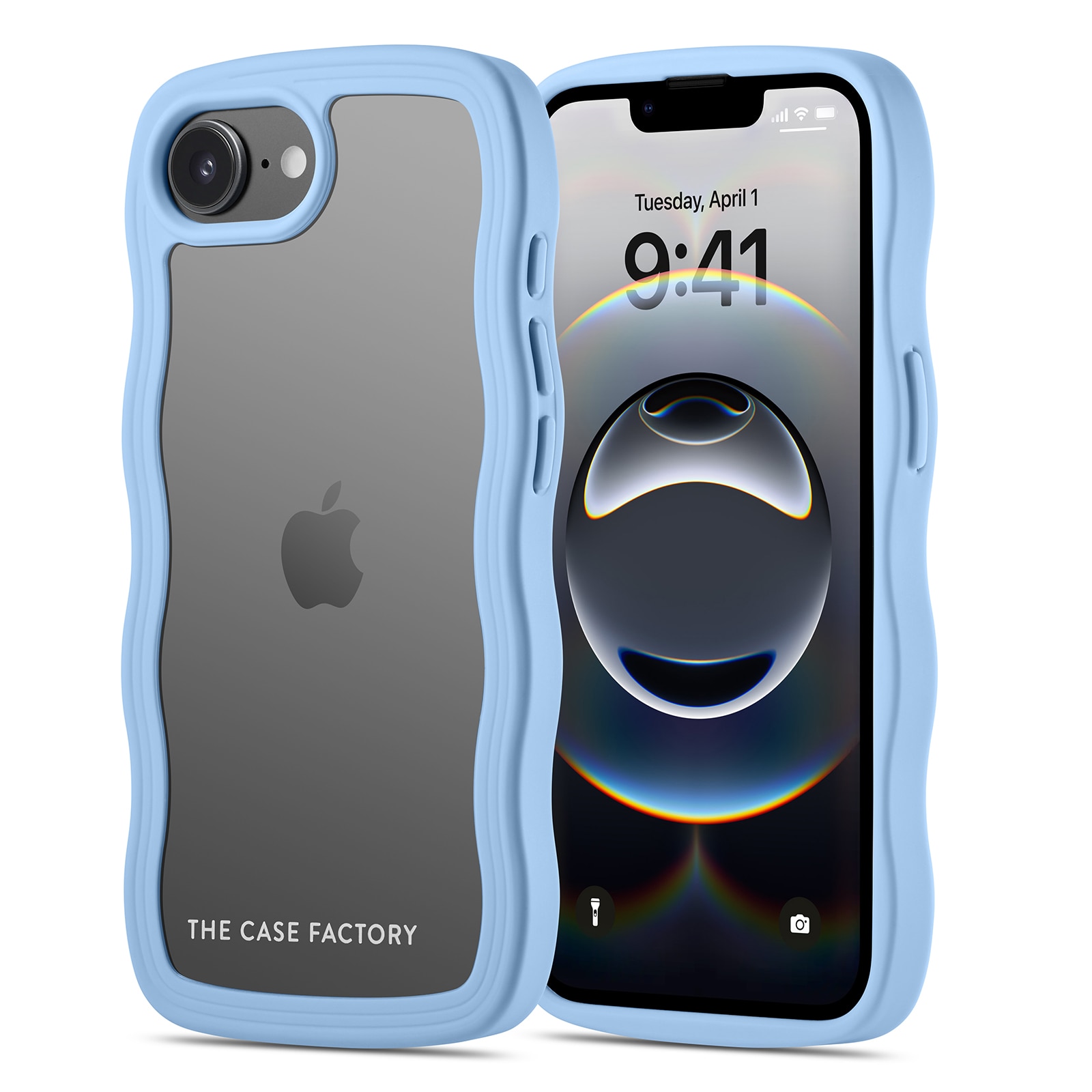 The Wave Case iPhone 16e Blu