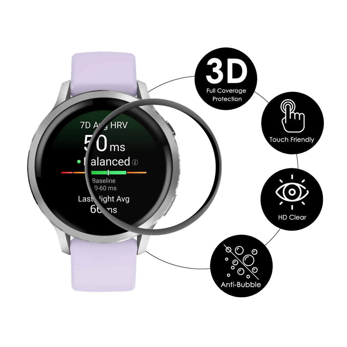 Proteggi schermo plexiglas Garmin Venu 4 41mm