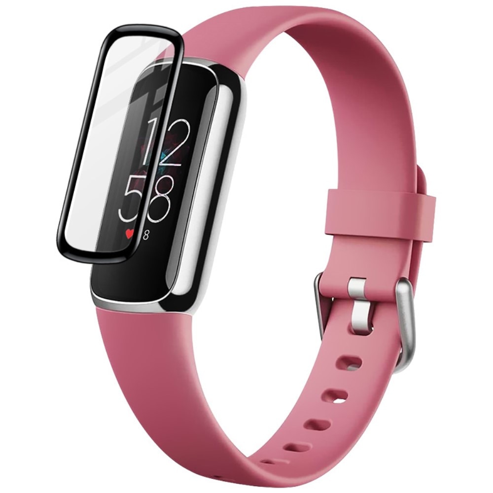 Proteggi schermo plexiglas Fitbit Luxe Trasparente/Nero